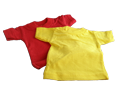 dollsizei t-shirt rood en geel