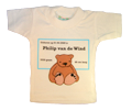 mini t-shirt als geboortekaartje